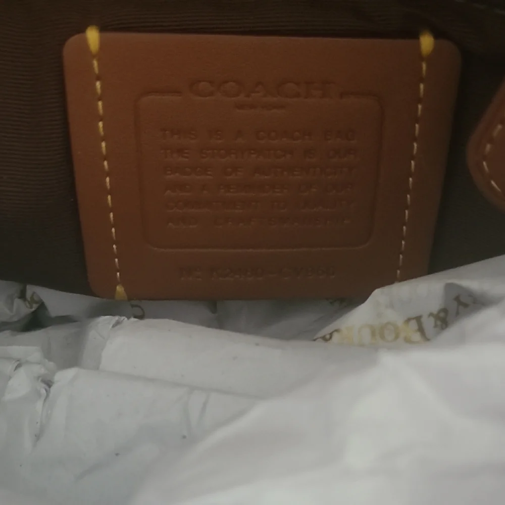 Coach Pebbled Leather Rowen Large Satchel in Maple 12Wx8H, No Dust Cover - Picture 11 of 13